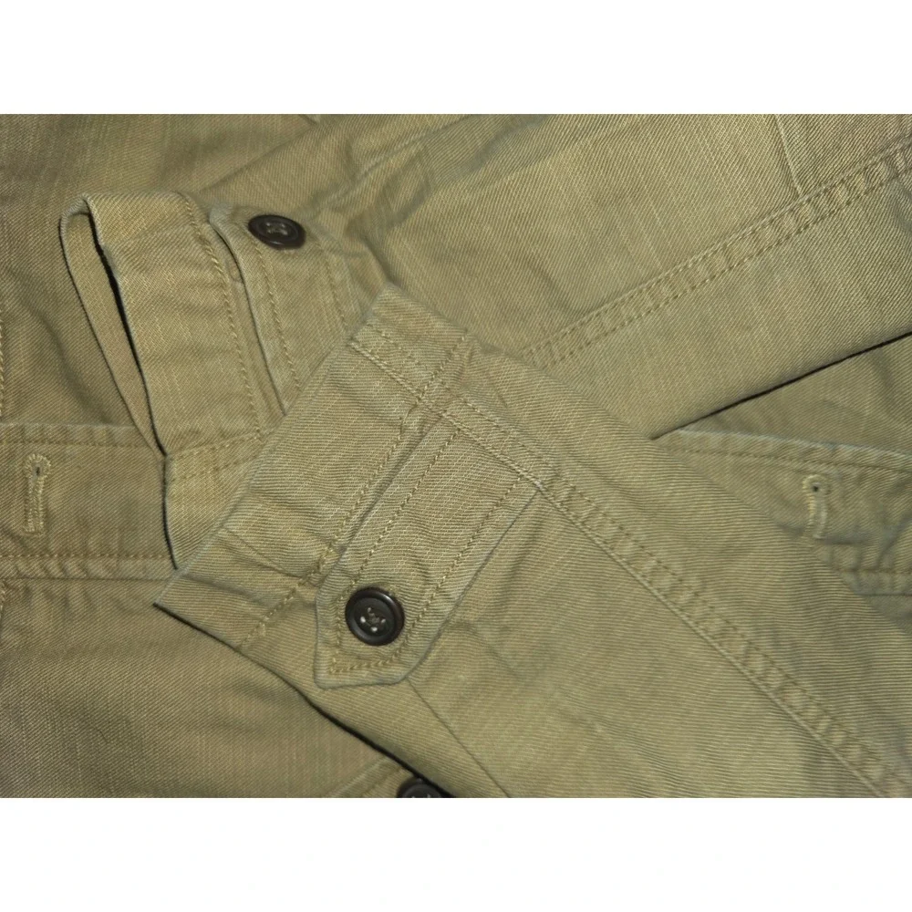 Gymboree Boys Khaki Tan Hooded Field Jacket Utility Cotton Coat Size M 7 8